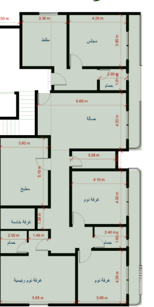 مخطط الوحدة الكامل — بالما - Palm A3